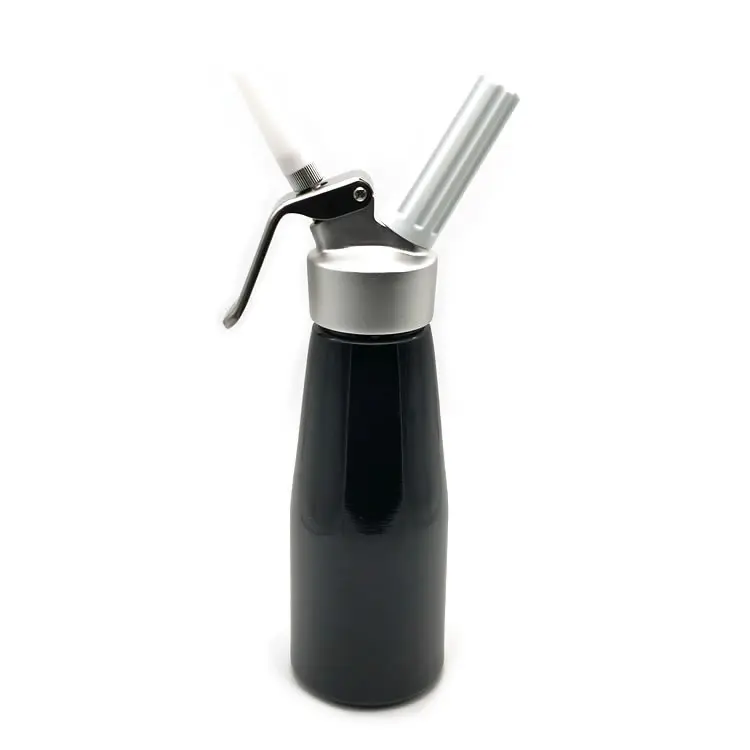 custom  1 pint whipped cream dispenser aluminium with 3 nozzles