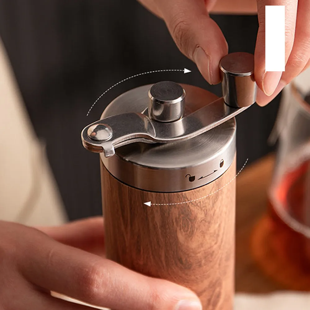 Portable Manual Hand Coffee Grinder with Adjustable Settings