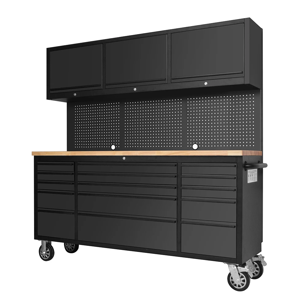 GD 2024 Multi-purpose Stainless Steel garage storage roller Tool Cabinet Service tool stand Composite work station