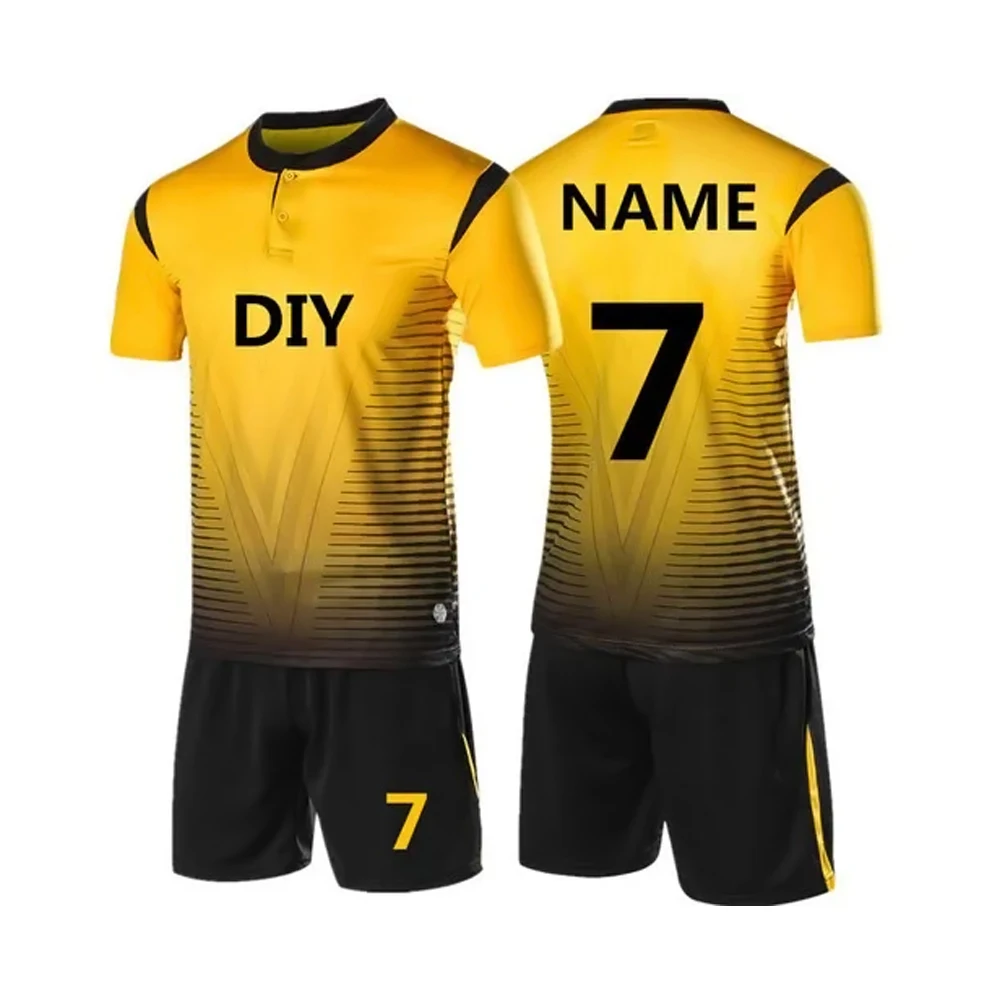 Top Grade High Quality Wholesale Customize Football Jersey Men Shirts & Pants OEM Sea Uniform Style Time Lead Sportswear Design