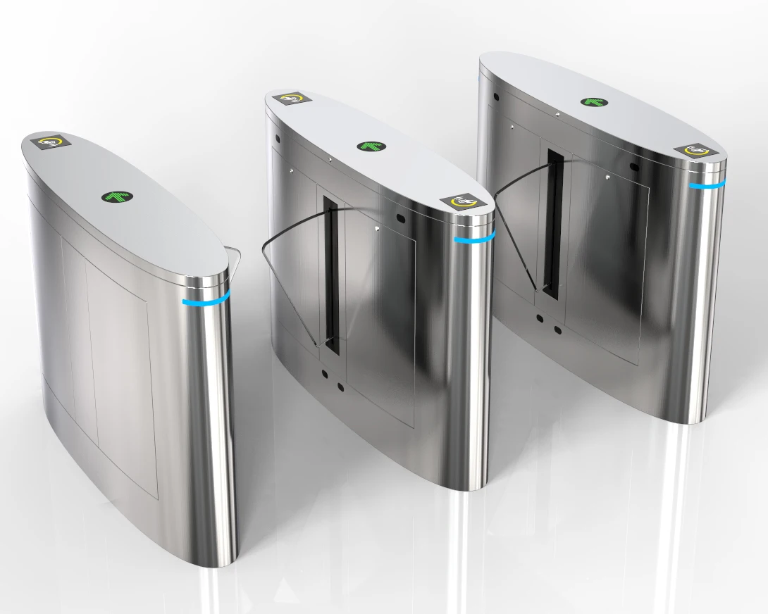 Robust Automatic Flap Barrier Gate Pedestrian Turnstile Access Control System