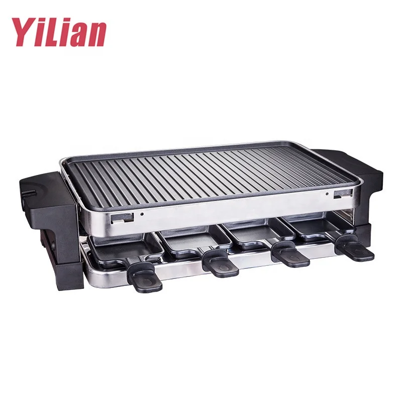 8 Mini Pans1500W Griddle with Non-Stick Coating electrico Grill Plate With Flat Parrilla Electrica