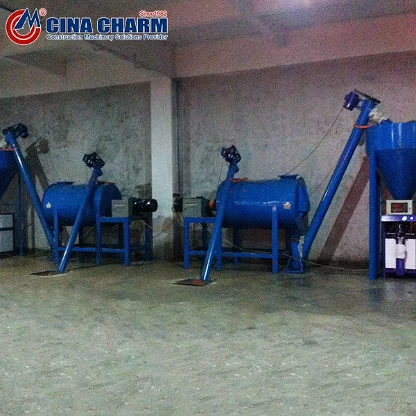 Ceramic Tile Adhesive Dry Mortar Mixer 2-5tph Simple Dry Mortar Production Line