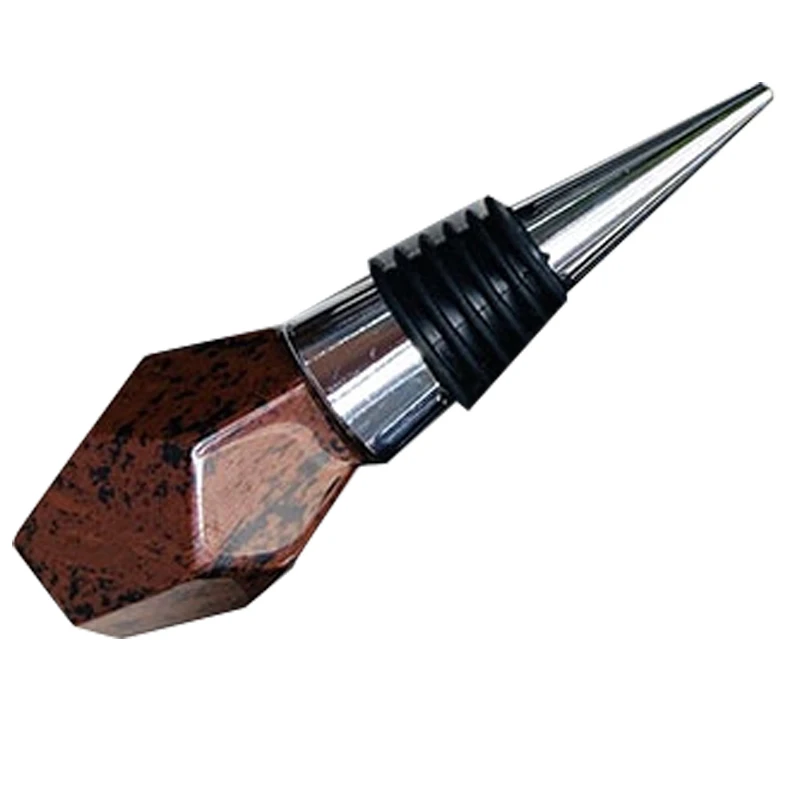 Wholesale cheap natural crystal rose quartz Wine Bottle Openers amethyst wine bottle stopper