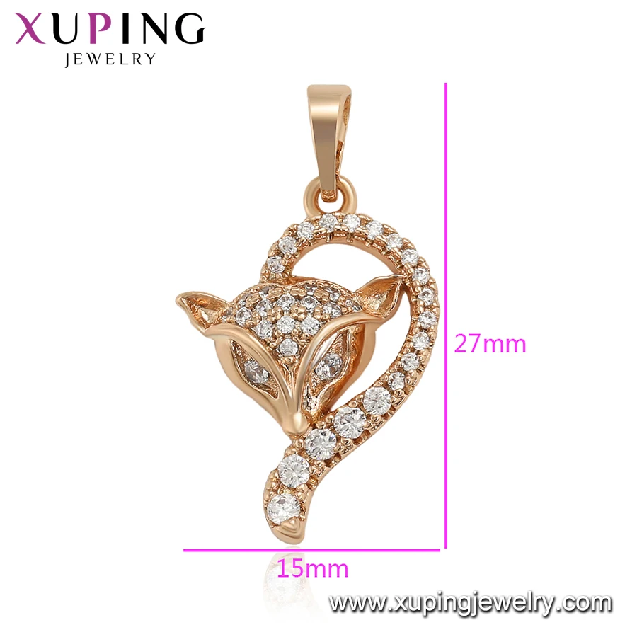35642 xuping jewelry Wholesale popular Christmas promotion fox animal pendant without chain