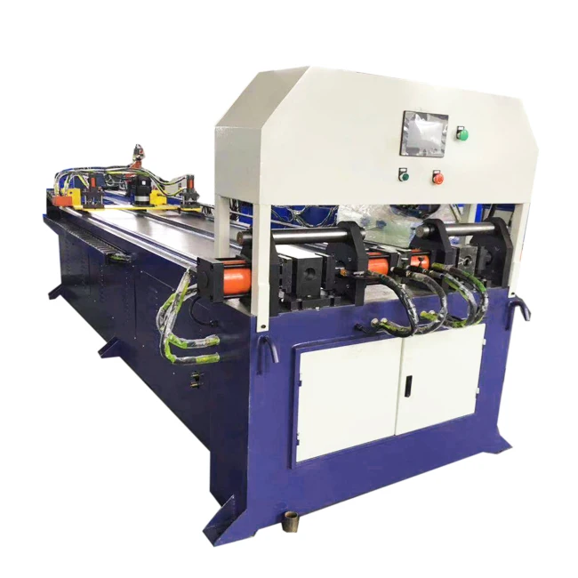Integrated Air Conditioner  Tube De-coiling Straightening Cutting Drilling Punching Bending and End Forming Spinning Machine