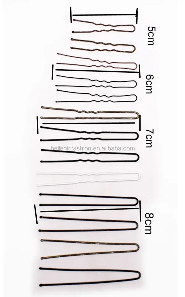 BELLEWORLD Factory Custom Size Packing logo Hair Bobby Pins Hair Grips Brown Blonde Black Hair Pins for Women Wedding