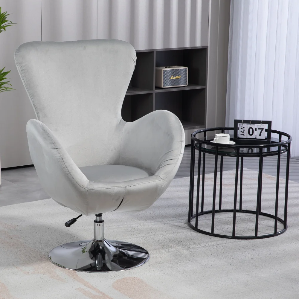 Eggshell Ball Chair Designer Luxury Living Room Chair