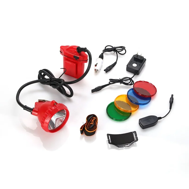 LED Corded Rechargeable Safety Explosion-Proof Miners Mining Headlamp Cap Lamp USB Used as Power Bank