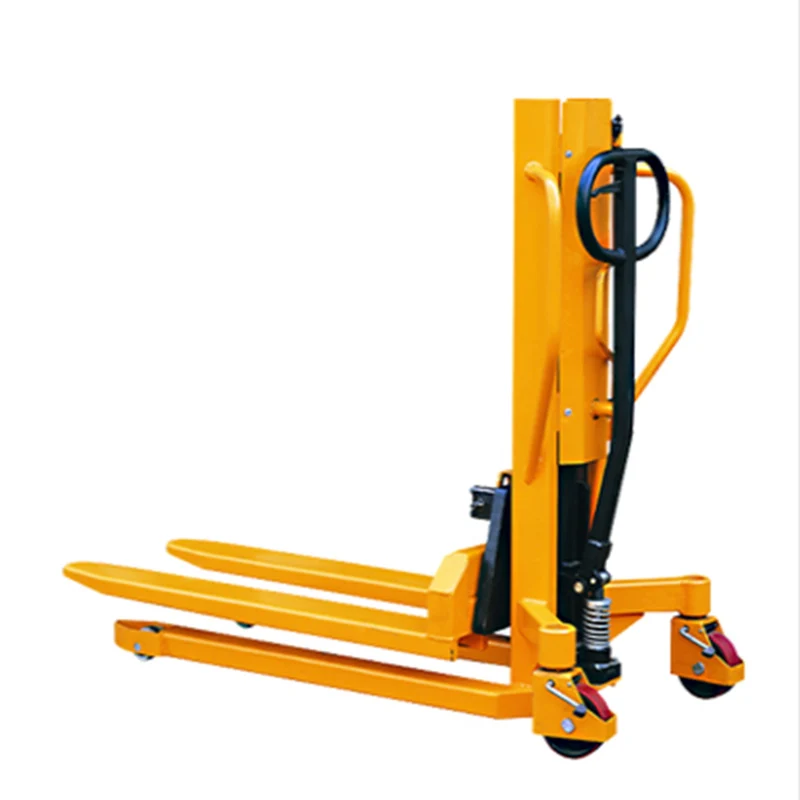 mingfeng 800kg manual hand tilter pallet truck lift stacker