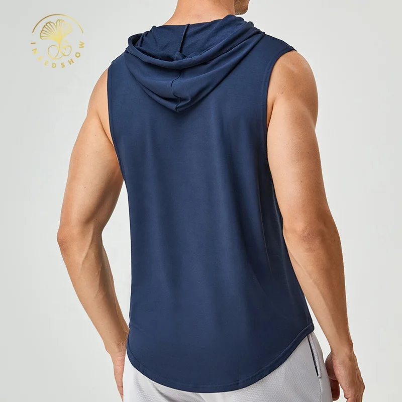 Mens Fitness Clothing Gym Apparel Vest T Shirt Sleeveless Hoodies Men
