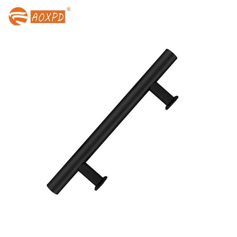 Customized new material bathroom door handle stainless steel handle glass door handle