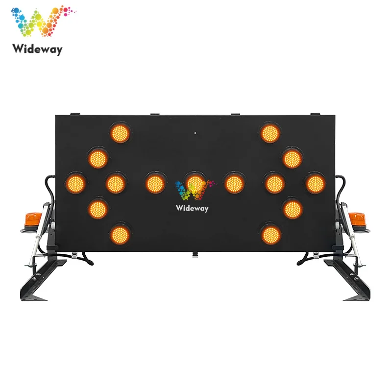 Australia Standard Lifting Arrow Light With Yellow Beacons Road Warning LED Arrow Board Light