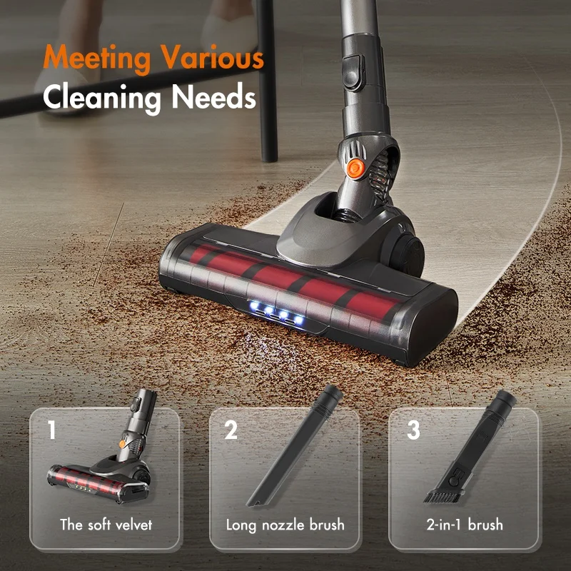 Cordless Handheld Stick Vacuum Cleaner Portable Cleaning Mop Cleaner Car Charger Bag Motor PSE Mold Power Battery Time Living