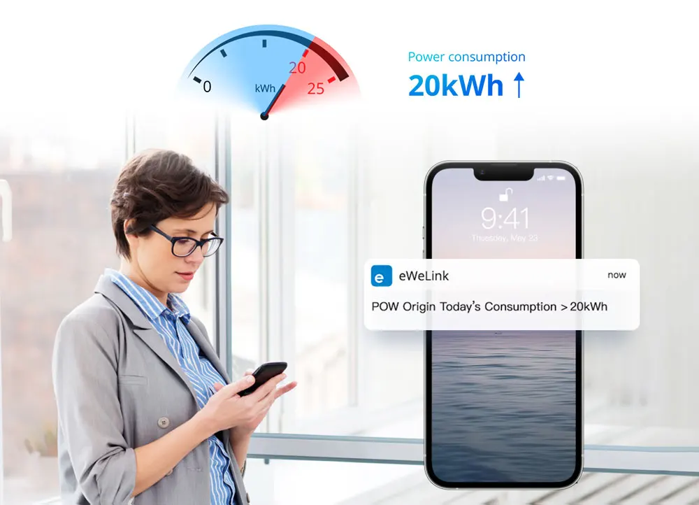 SONOFF POW Origin 16A Wifi Smart Voice Remote Control Switch Module Monitor Power Consumption Works With Alexa Google Home