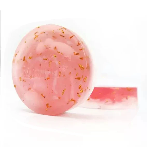 Cosmetic manufacture 24K Gold rose essential gold foil face clean soap