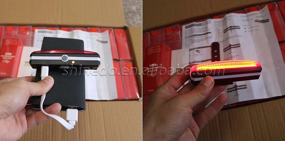  Новейший 6 режимов перезаряжаемый от usb светодиодный предупреждающий сигнал для велосипеда задний