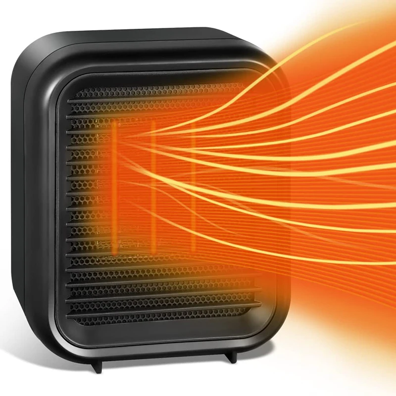 Mini Portable Household Use Fast Heating Space Air Hot PTC Ceramic Smart Home Heater For Indoor Living Room Office Winter Desk