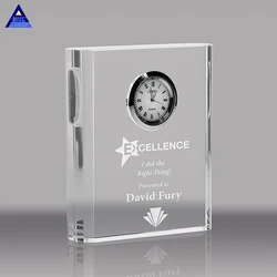 High Quality Antique Decoration Mantel Crystal Clock Table & Desk Clock