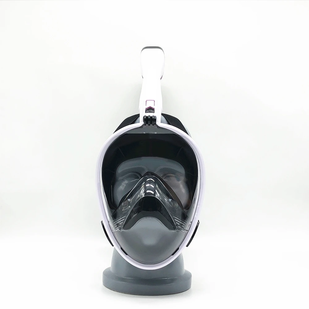 
China New High Quality Silicone Scuba Diving Mask Free Breath Adult 180 Field Of Vision Full Face Mask Anti Fog Set 