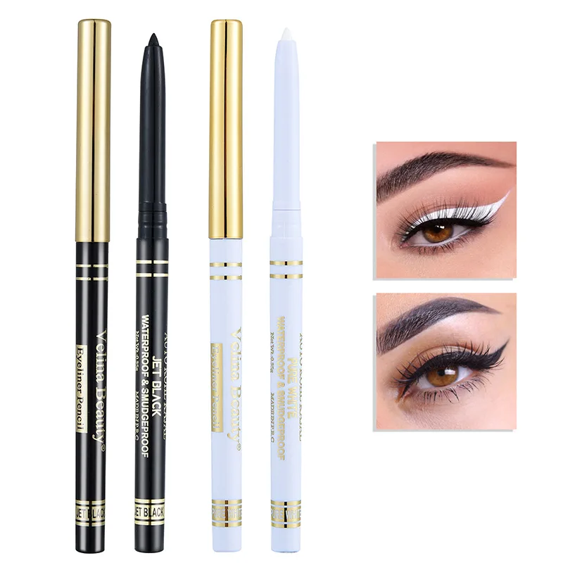 OEM Wholesale 2 color High quality liquid eyeliner glue pen waterproof Long-lasting smooth precise eyeliner pencil for women
