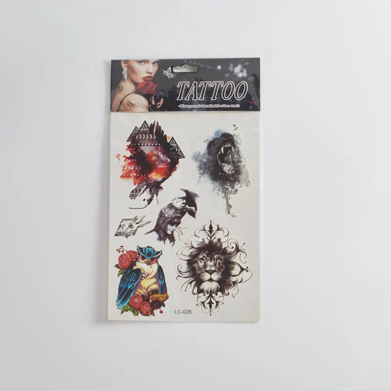 OEM Customized Tattoo Stickers For Bubble Gum Snacks Packing Available