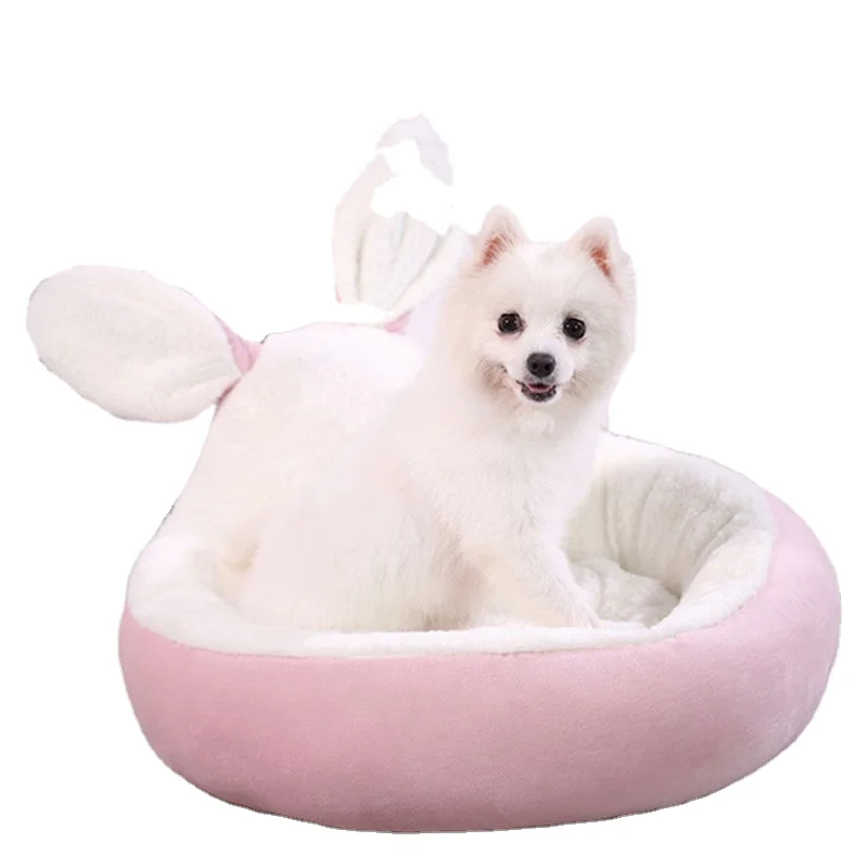 Factory sales warm round Lovely Kennel dog cat Rabbit ear modeling nest puppy pad pet products