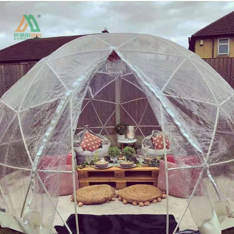 Наружные прозрачные геодезические купольные палатки igloo house