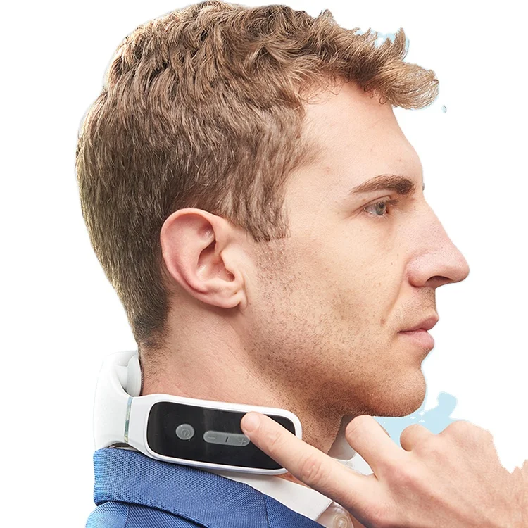 Hot Selling Mini Cheap Custom 2021 Vibration Shiatsu Kneading Heat Cordless Wireless 4D Smart Electric Neck Massager Manual