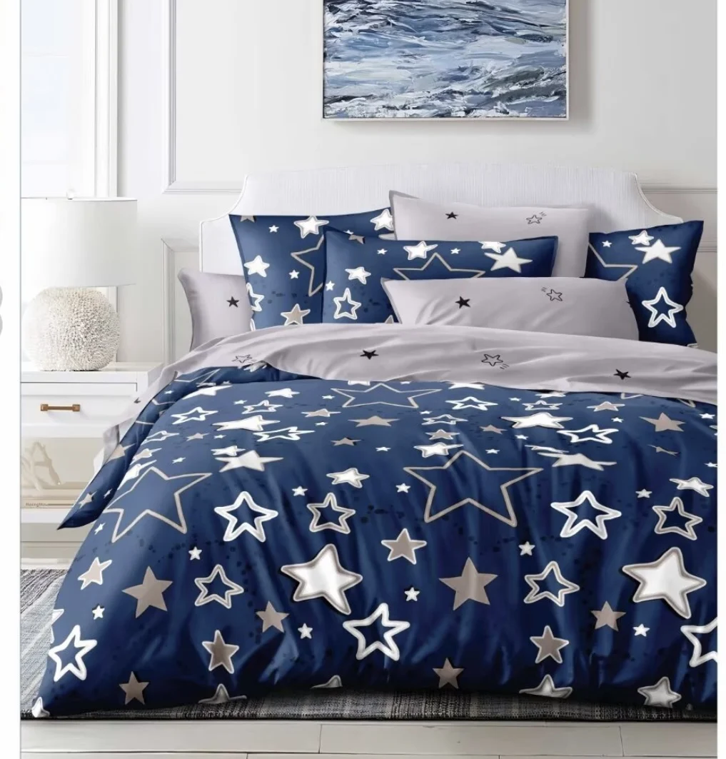 Bedding Fabric Bedsheet  Comfort and Style Poly microfiber disperse print woven  peach skin bedsheet Roll for home textile