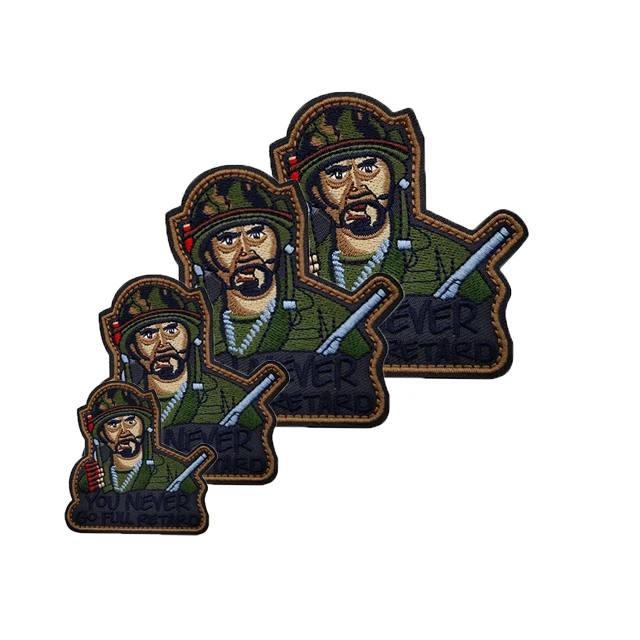 Anime People Factory Customized  String Cloth Emblems With Strong Fasteners New Styles Embroidery Emblems With Fasteners Sticker