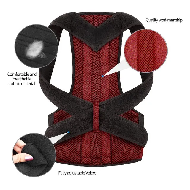 Cheap Price African market hot selling back brace posture corrector waist lumbar corrective posture brace shoulder vest