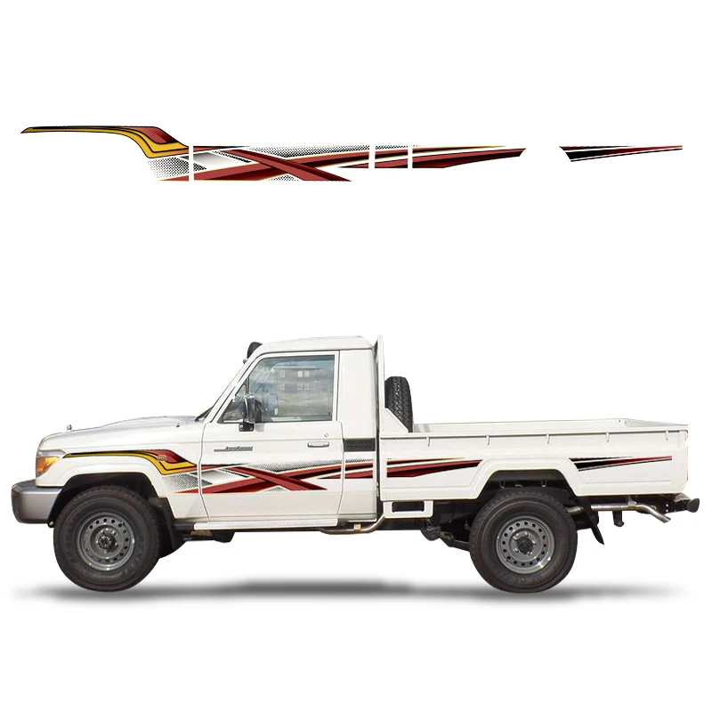 Guangzhou two doors decorative label vinyl decal stickers custom for toyota land cruiser