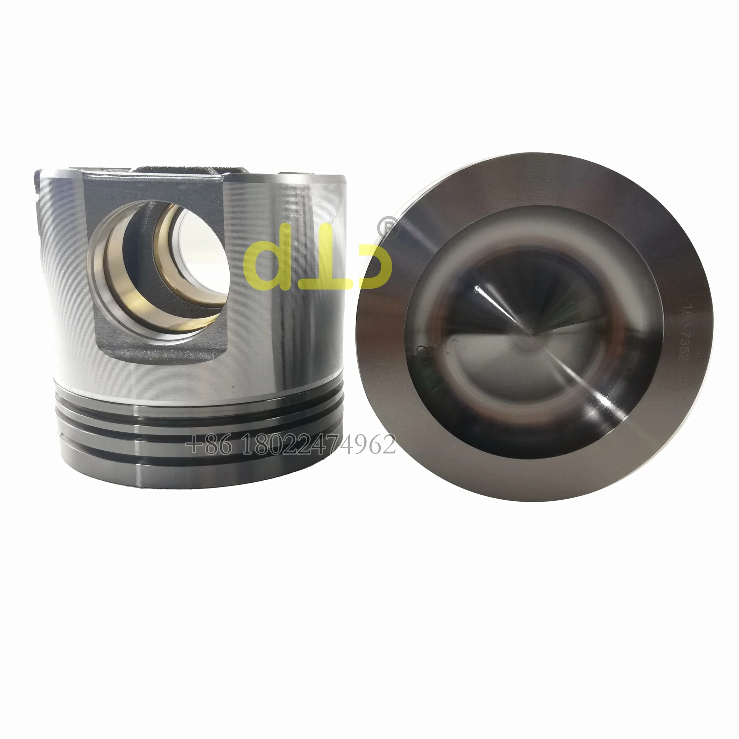 Construction Machinery Spare Part Engine piston 180-7352 1807352 piston crown for Caterpillar 3406e C15 132-6663 piston skirt