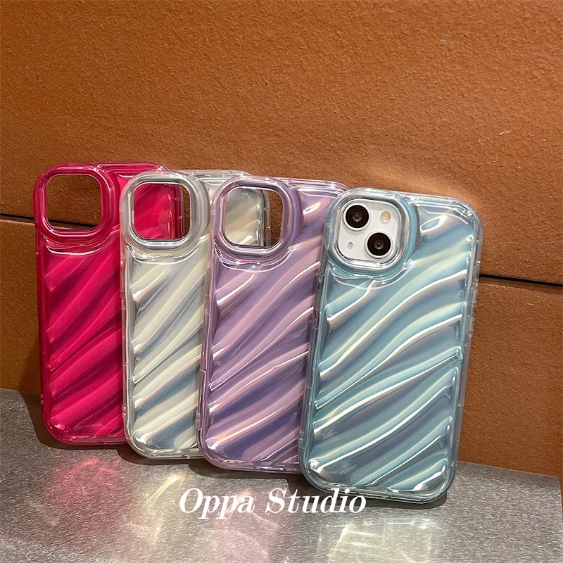 2023 New Premium 3D Water Wave Pattern Cover phone case for iphone Xr Xs 11 12 13 14 Pro Max Cell Cover
