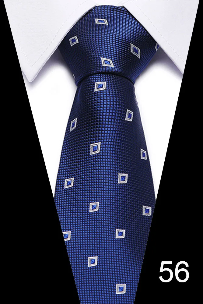 Many style  mens luxury silk men ties  plaid cravatte   7.5cm necktie