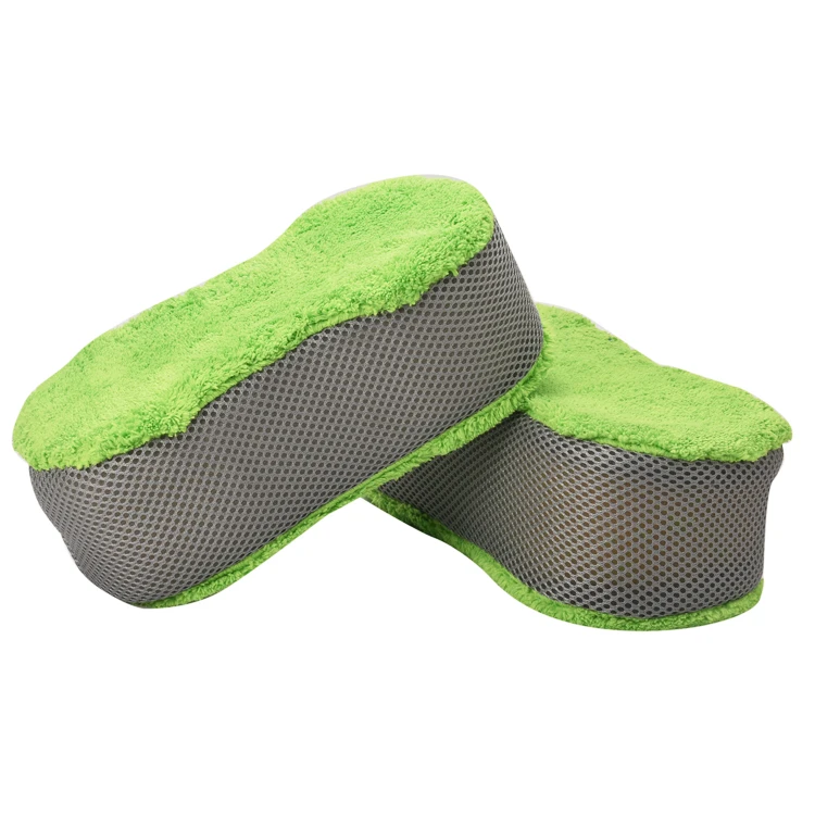 bamboo Coral Fleece Car Wash Sponges Bug Sponge for Car Washing Car Sponges for Washing Scratch Free