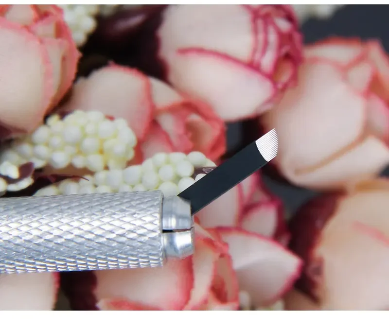 Disposable micro blade nano blade 0.18mm black sharp 12/14/16 needle permanent makeup tattoo micro blade needle 18U
