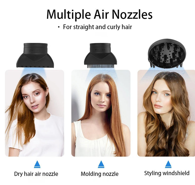 Высокоскоростной ионный фен для волос мощный Фен Secador De Pelo Профессиональный отрицательный высокоскоростной бесщеточный двигатель