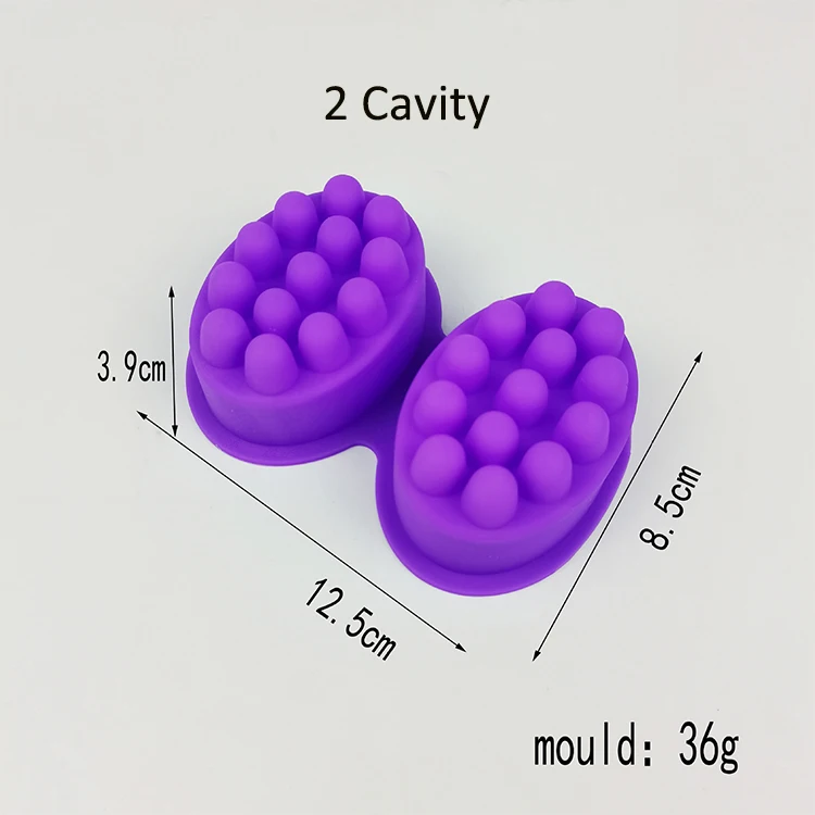 1/2/3/4/6/9 cavity Massage Silicone Molds 3D Silicone Massage Bar Soap Molds for DIY handmade soap