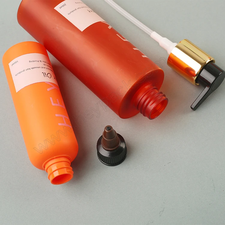 500ml Hair Shampoo Bottle, 250ml Hair Care Lotion Bottle, 100ml hair oil bottle and 500g HairMask Jar