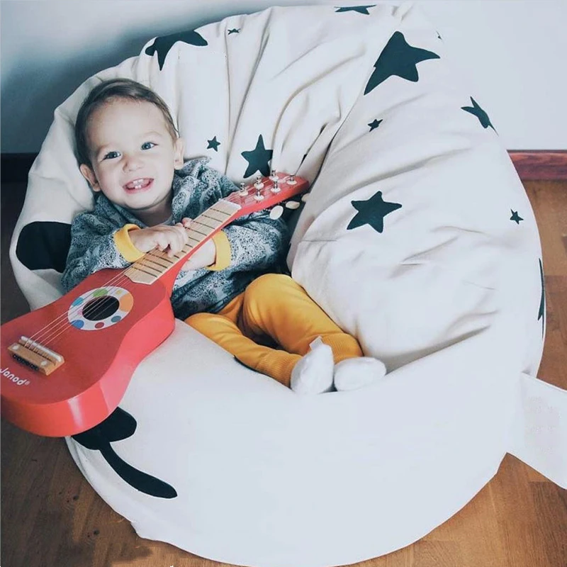 Animal Storage Cute Panda Bean Bag Chair Lazy Sofa For Kids