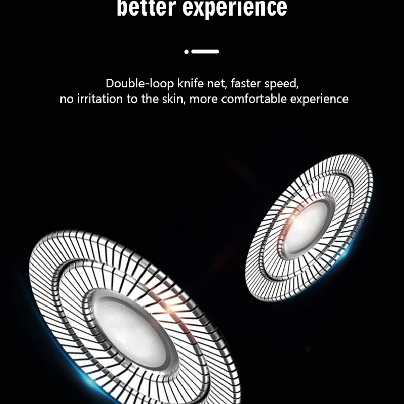 4 In 1 Waterproof USB Rechargeable Rotary Electronic Shaving Machine Beard Trimmer Razor Foil Electric Shaver For Men