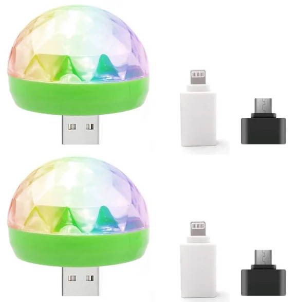 Миниатюрный USB-фонарь для дискотеки, освещение для вечеринки, для Хэллоуина, дискотеки, волшебный шар для рождественских вечеринок, бассейна, клуба, церкви, караоке