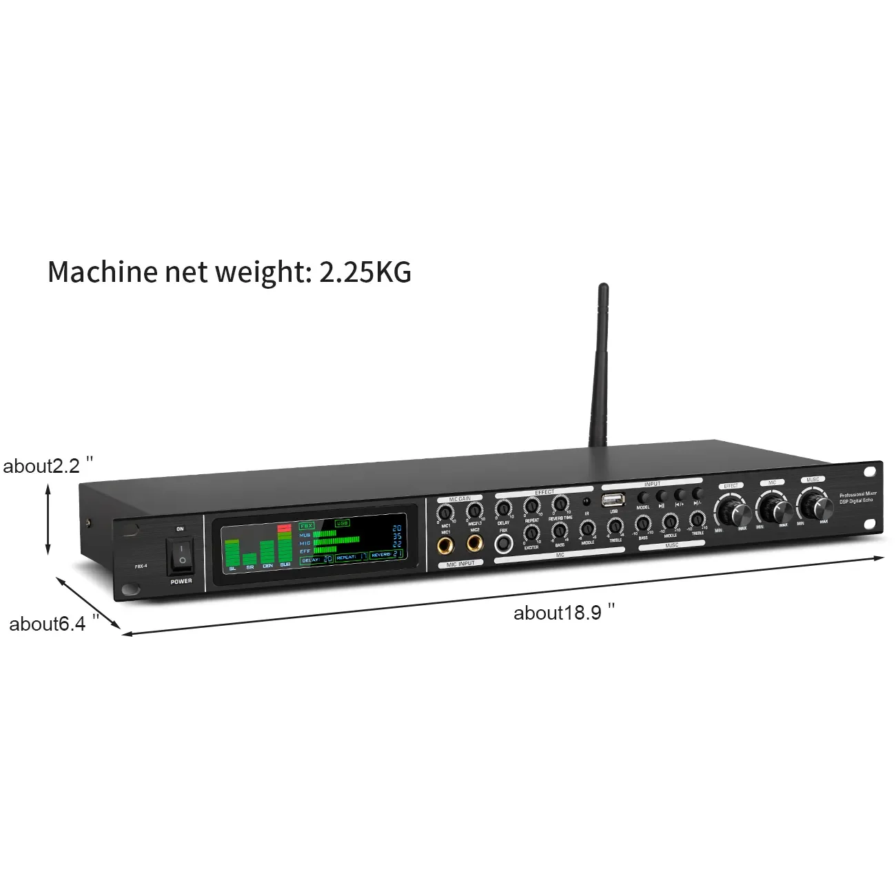 FBX-4 Stage Performance dj Equipment Effect Sound Professional Digital Speaker Audio DSP Processor