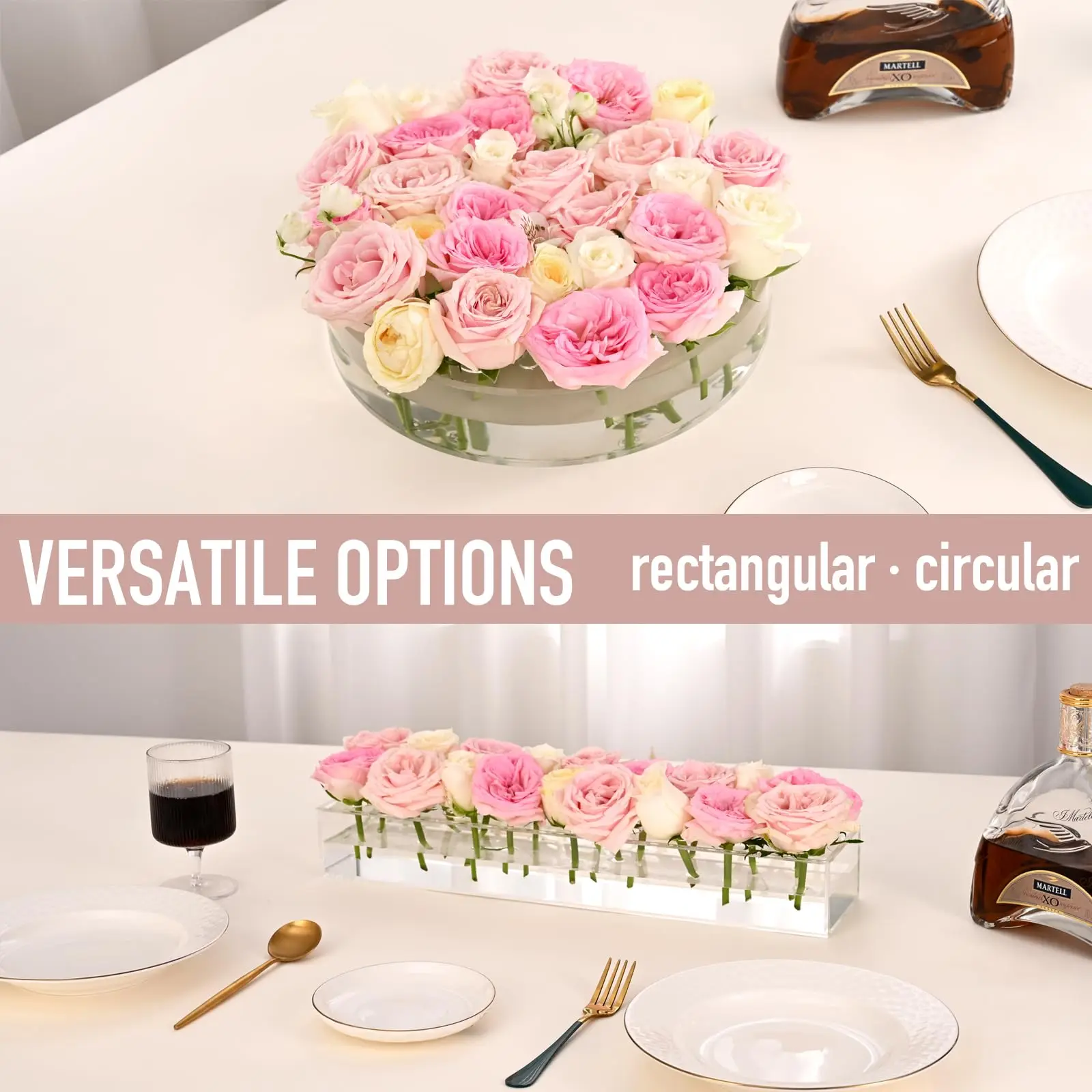 Factory wholesale Transparent Home decor Cylinder Floral Centerpiece Acrylic plant pots Flower Vase for home decoration items