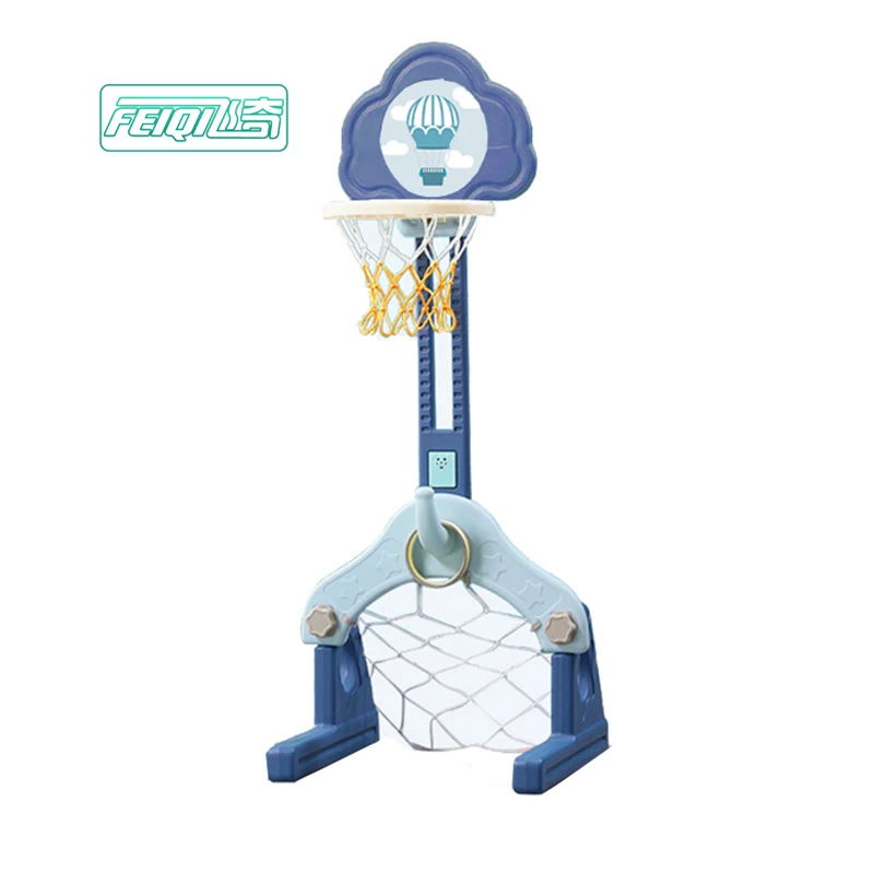 Feiqitoy Updated Adjustable Kids Sport Hall Toy Mini Basketball Hoop with Stand Set