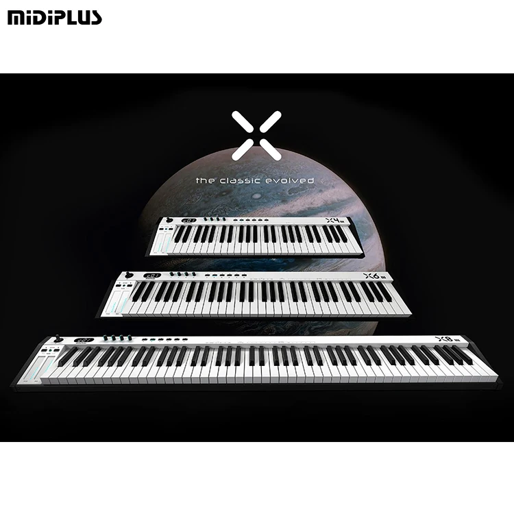 Midiplus X8 III Профессиональный портативный 88 клавиши в стиле пианино USB MIDI контроллер клавиатуры Электронный синтезатор с синим зубом