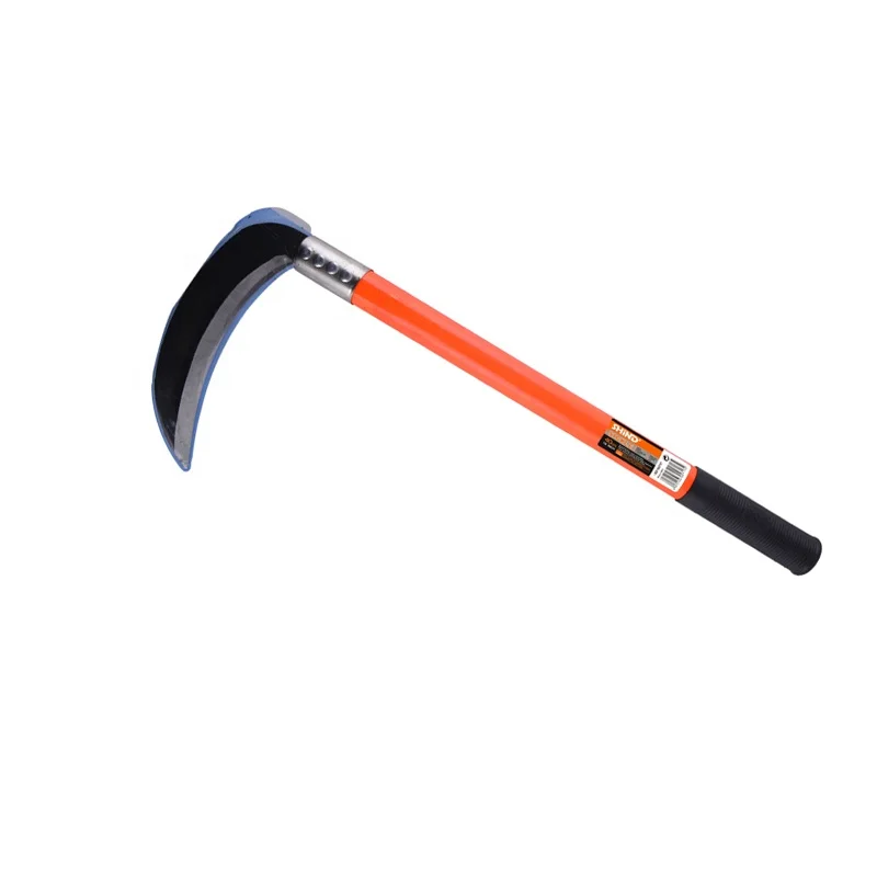 High Quality Carbon Steel Cutting Garden Farming Tool Grass Tooth Sickle with Wooden/Plastic Handle Folding Sickle