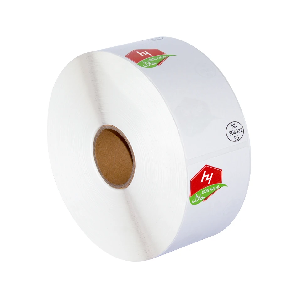 Custom Logo Sticker, Custom Printed Waterproof Box Label Fruit Label Adhesive Round Logo Sticker